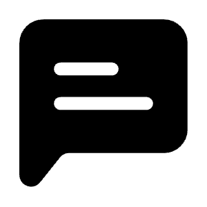 Message Text Icon from Iconoir Solid Set