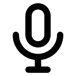 Microphone Icon from Unicons Line Set