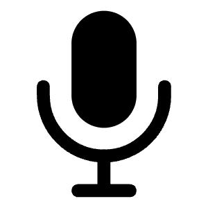 Microphone Icon from Iconoir Solid Set