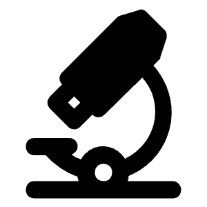 Microscope Icon from Unicons Solid Set
