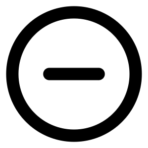 Minus Circle Icon from Feather Set