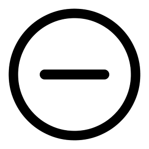 Minus Circled Icon from Radix Set