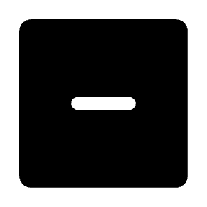 Minus Square Icon from Iconoir Solid Set