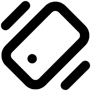 Mobile Vibrate Icon from Unicons Line Set