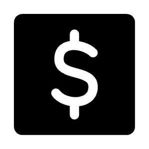 Money Square Icon from Iconoir Solid Set