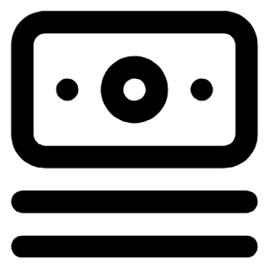 Money Stack Icon from Unicons Line Set