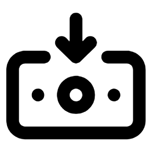 Money Withdraw Icon from Unicons Line Set