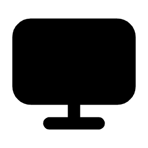 Monitor Icon from Majesticons Solid Set