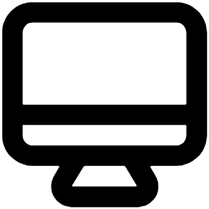 Monitor Icon from Unicons Line Set
