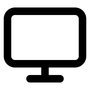 Monitor Icon from Feather Set