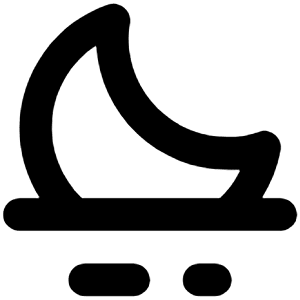 Moonset Icon from Unicons Line Set