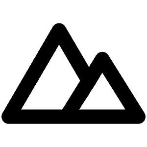 Mountains Icon from Unicons Line Set