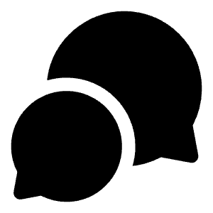 Multi Bubble Icon from Iconoir Solid Set
