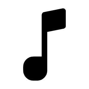 Music Note Icon from Iconoir Solid Set