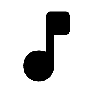 Music Note Icon from Majesticons Solid Set