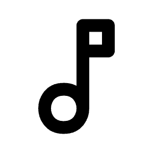 Music Note Line Icon from Majesticons Line Set