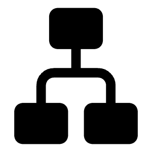 Network Reverse Icon from Iconoir Solid Set