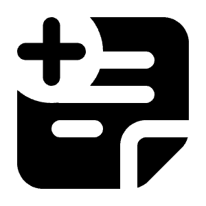 Note Text Plus Icon from Majesticons Solid Set