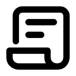 Paper Fold Text Line Icon from Majesticons Line Set