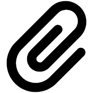 Paperclip Icon from Unicons Line Set