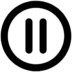 Pause Circle Icon from Unicons Line Set