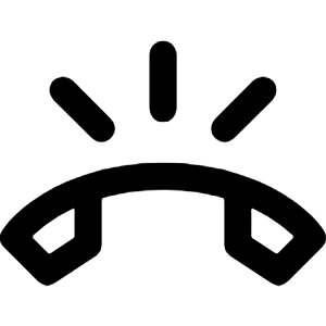 Phone Ring Line Icon from Majesticons Line Set