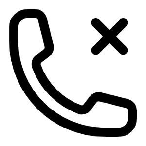 Phone X Mark Icon from Heroicons Outline Set