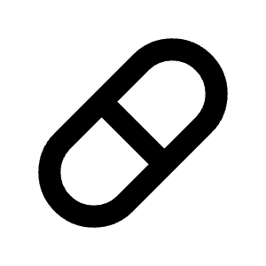Pill Line Icon from Majesticons Line Set