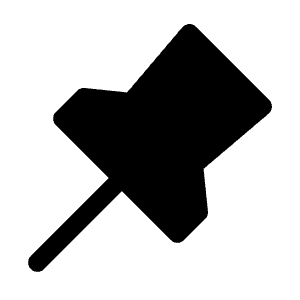 Pin Icon from Iconoir Solid Set