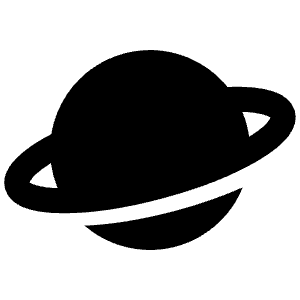 Planet Ring 2 Icon from Majesticons Solid Set