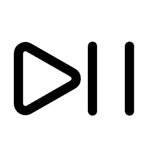 Play Pause Icon from Heroicons Outline Set