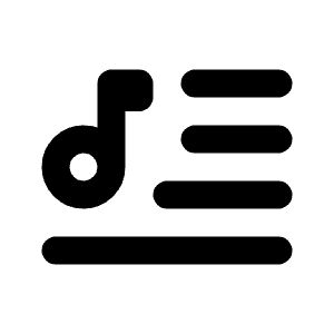 Playlist Line Icon from Majesticons Line Set