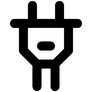 Plug Icon from Unicons Line Set