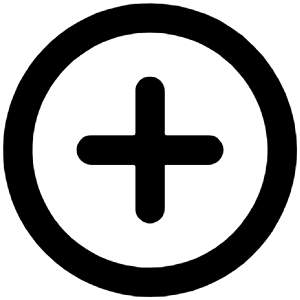 Plus Circle Icon from Unicons Line Set