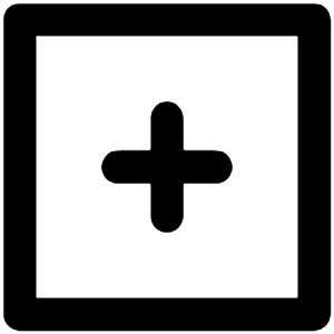 Plus Square Icon from Unicons Line Set