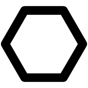 Polygon Icon from Unicons Line Set