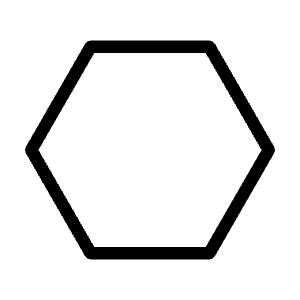Polygon Icon from Unicons Thinline Set