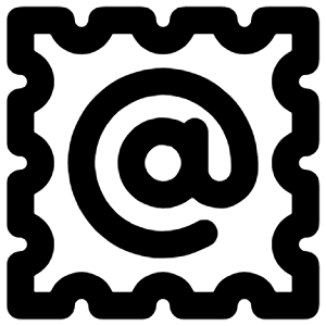Post Stamp Icon from Unicons Line Set