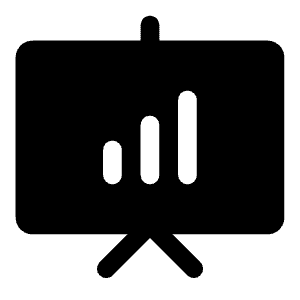 Presentation Icon from Iconoir Solid Set