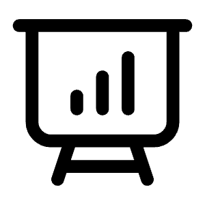 Presentation Chart Bar Icon from Heroicons Outline Set