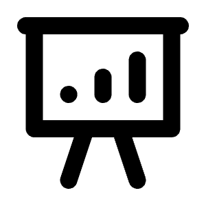 Presentation Chart Line Icon from Majesticons Line Set