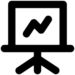 Presentation Line Icon from Unicons Line Set