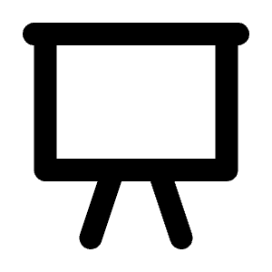 Presentation Line Icon from Majesticons Line Set