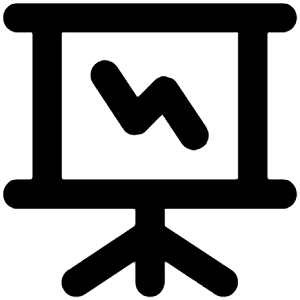Presentation Lines Alt Icon from Unicons Line Set