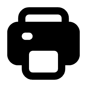 Printer Icon from Majesticons Solid Set