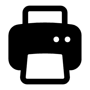 Printer Icon from Heroicons Solid Set