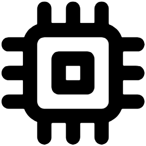 Processor Icon from Unicons Line Set