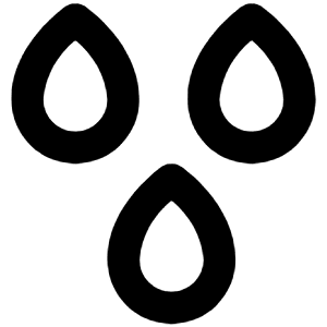 Raindrops Icon from Unicons Line Set