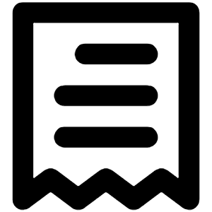 Receipt Alt Icon from Unicons Line Set