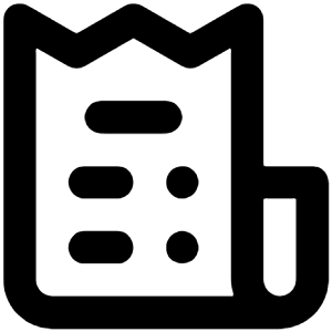 Receipt Icon from Unicons Line Set
